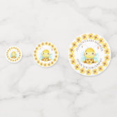 甘い小さな蜂蜜ビー赤ちゃんシャワーありがとう コンフェッティ (正面)