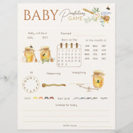 甘い小さな蜂蜜ベビー予測推測ゲーム