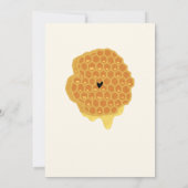 甘い小さな蜂蜜ヴィンテージ花盛りベビーシャワー 招待状 (裏面)