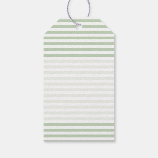 甘い小さな赤ちゃん女の子とコウノトリありがとうギフトTa ギフトタグ (裏面)