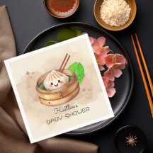 甘い小さな餃子Kwaiテーマベビーシャワー