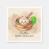 甘い小さな餃子Kwaiテーマベビーシャワー スタンダードカクテルナプキン (正面)