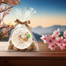 甘い小さな餃子Kwaiテーマベビーシャワー ラウンドシール