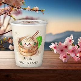 甘い小さな餃子Kwaiテーマベビーシャワー 紙コップ