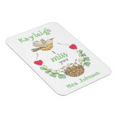 甘い小さな鳥i恋しく思ユー先生 マグネット (右側)