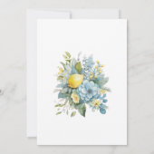 甘い小さなLimon赤ちゃんシャワーの途中にある 招待状 (裏面)