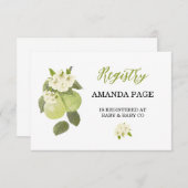 甘い小さなPearレジストリエンクロージャカード (正面/裏面)