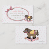 甘い幼児の女の子の演劇の日付カード コーリングカード (正面/裏面)