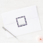 甘い庭の淡いブルーのゼラニウムの花色 スクエアシール (封筒)