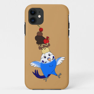 甘い御馳走[電話場合budgieの青] iPhone 11 ケース
