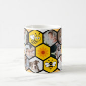 甘い思い出:ハニカムフォトコラージュ(14写真) コーヒーマグカップ (中央)