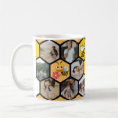 甘い思い出:ハニカムフォトコラージュ(14写真) コーヒーマグカップ (左)