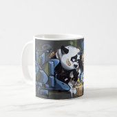 甘い悲しいパンダが相棒を見つけた コーヒーマグカップ (正面左)