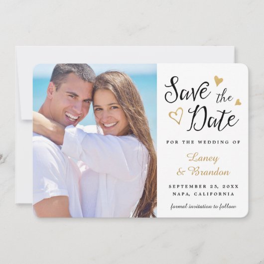 甘い愛写真のセーブ・ザ・デート案内 セーブザデート (正面)