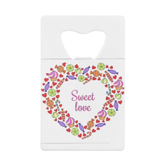 甘い愛 クレジットカード栓抜き (正面)