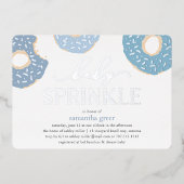 甘い愛 | ドーナツベビー振り付けホイル招待状 箔招待状 (正面)