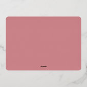 甘い愛 | ドーナツベビー散水 箔招待状 (裏面)