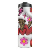 「甘い愛」ハート&フローラ二重壁タンブラー タンブラー (正面)