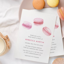 甘い愛 | Pink Macaron Bridal Shairの招待