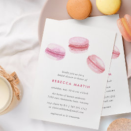 甘い愛 | Pink Macaron Bridal Shairの招待 招待状