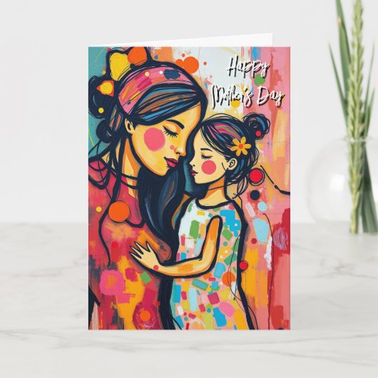 甘い感傷的な母の日 カード (正面)