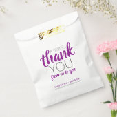 甘い感謝のダークパープルグレイモダン結婚ズ フェイバーバッグ (封をした状態)