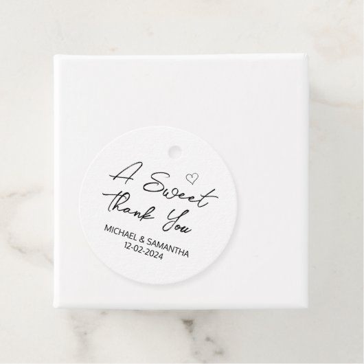 甘い感謝結婚式の引き出物 フェイバータグ (インサイチュ)
