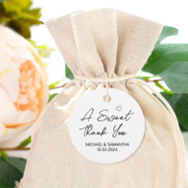 甘い感謝結婚式の引き出物 フェイバータグ