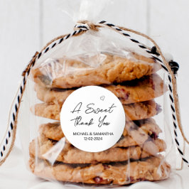 甘い感謝結婚式の引き出物 ラウンドシール