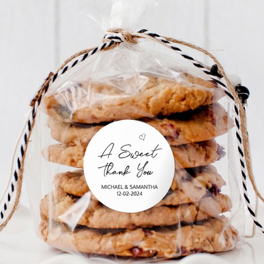 甘い感謝結婚式の引き出物 ラウンドシール