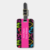 甘い手描きハートラゲッジタグ ラゲッジタグ (正面縦)