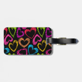 甘い手描きハートラゲッジタグ ラゲッジタグ (裏面横)
