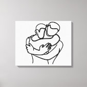 甘い抱擁 キャンバスプリント (正面)