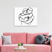 甘い抱擁 キャンバスプリント (インサイチュ (リビング))