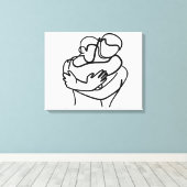 甘い抱擁 キャンバスプリント (インサイチュ (ウッドフロア))