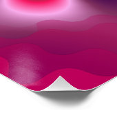 甘い抽象芸術フラワーフラクタル ポスター (コーナー)