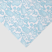 甘い振りかけるグラデーション青 薄葉紙 (詳細)