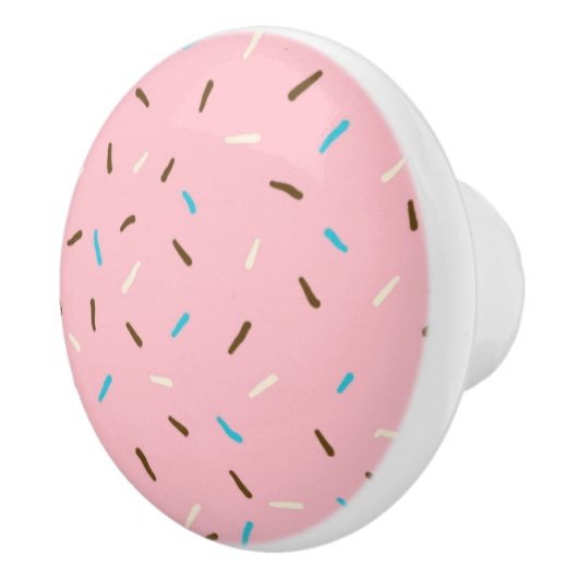 甘い振りかけるセラミックノブ(ストロベリーピンク) セラミックノブ (右)