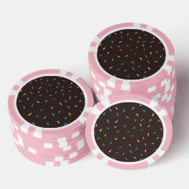 甘い振りかけるトランプのポーカーチップ（チョコレートブラウン） ポーカーチップ