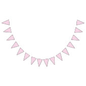 甘い振りかけるピンク バンティングフラッグ (全)