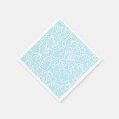 甘い振りかける青 スタンダードカクテルナプキン (角)