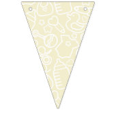 甘い振りかける黄色 バンティングフラッグ (第2の旗)