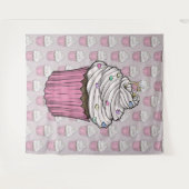 甘い提案カップケーキ タペストリー (正面(横))