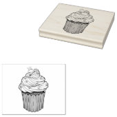 甘い提案カップケーキ ラバースタンプ (押印)
