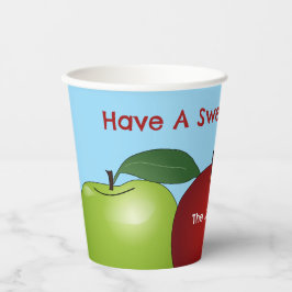 甘い新年のリンゴ 紙コップ