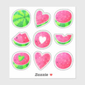 甘い新鮮なスイカハート種子サマー シール (シート)