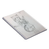 甘い日本製アニメ猫の女の子 ノートブック (右側)