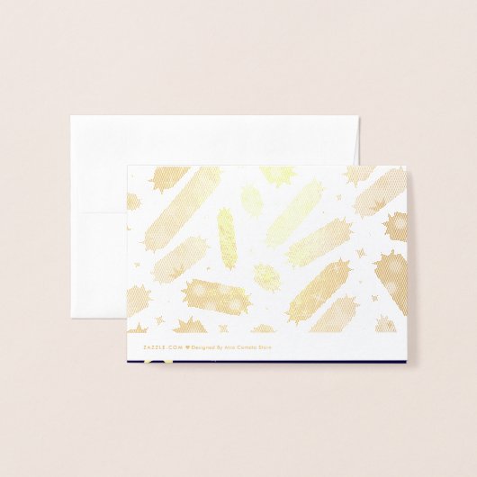 甘い星 箔カード (裏面封筒付き)