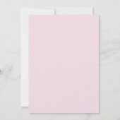 甘い春フローラ抽象芸術日付カードの保存 招待状 (裏面)