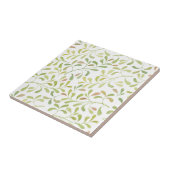 甘い春葉グリーンの白いセラミックタイル タイル (側面)